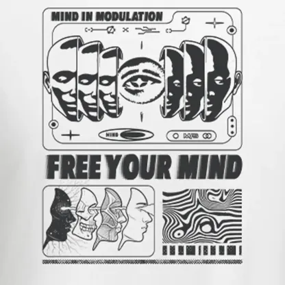 Lose Mind, Find Soul Washed Space T-shirt Washed Cropped Sweatshirt Block Raglan Long Sleeve Crop Top