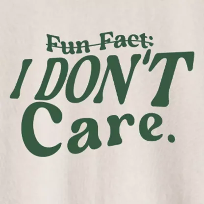 FUN FACT: I don’t care  Washed Crop T-shirt