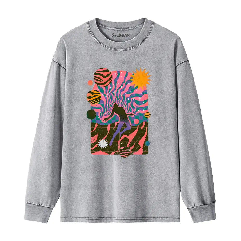 Dystopia Washed Long Sleeve Shirt