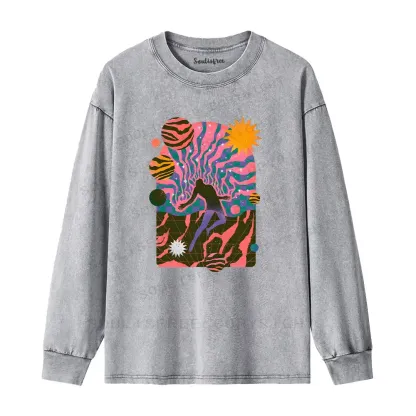 Dystopia Washed Long Sleeve Shirt