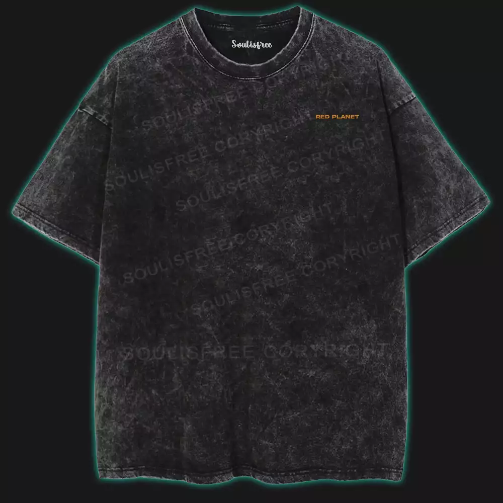 Red Planet Washed Space T-shirt