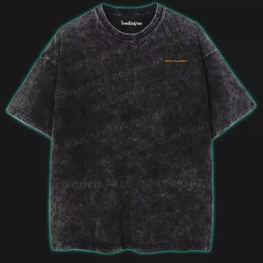 Red Planet Washed Space T-shirt