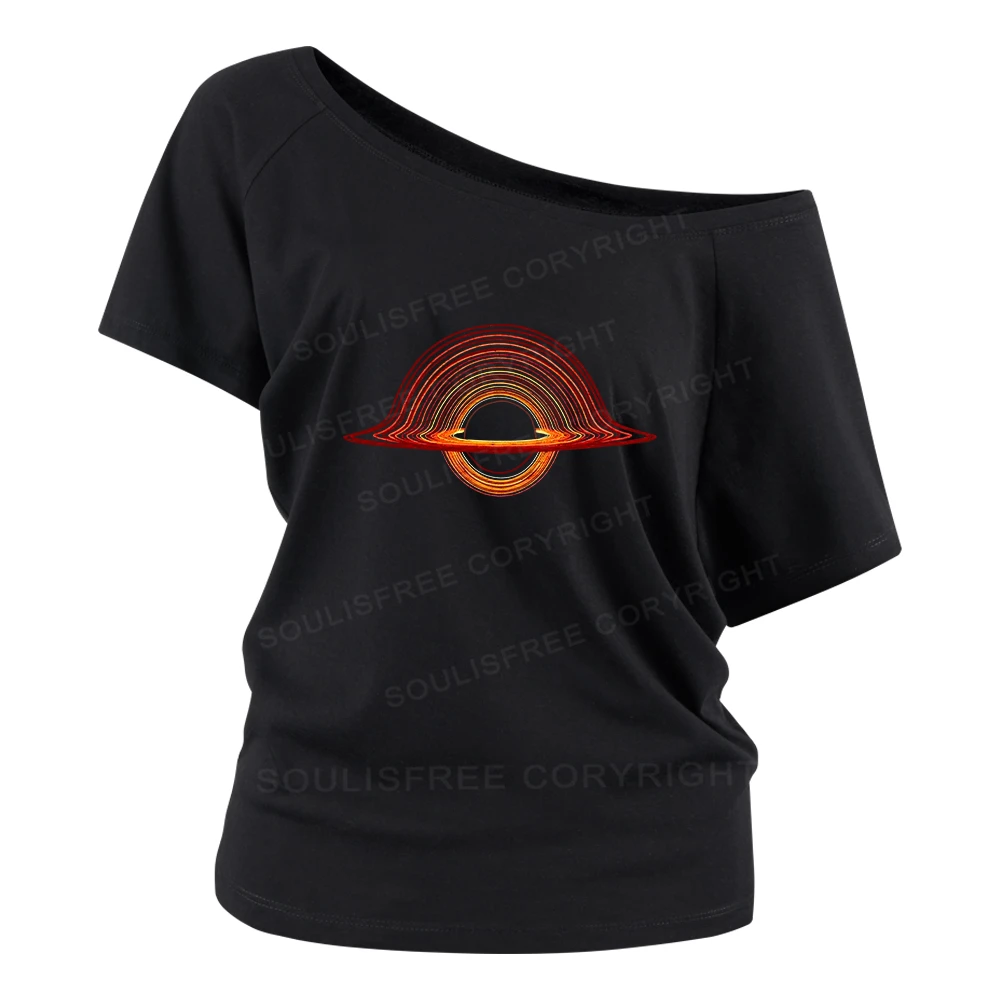 Planet Aperture Off Shoulder Top