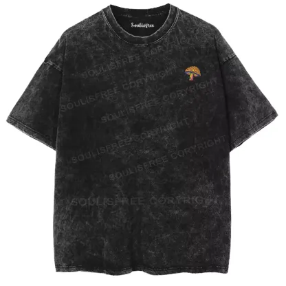 Psychedelic Mushrooms Washed T-shirt