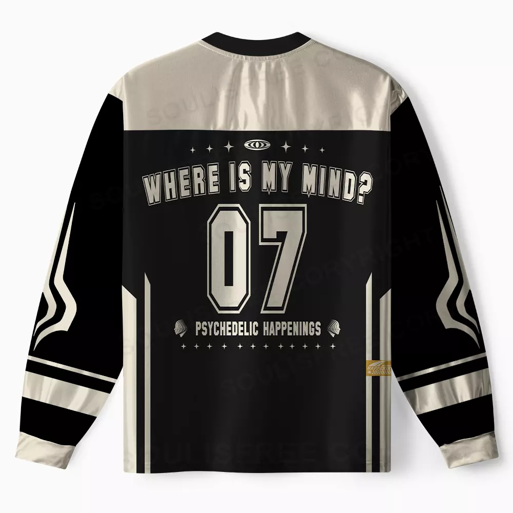 Personalized Where Is My Brain Long Sleeve Jersey