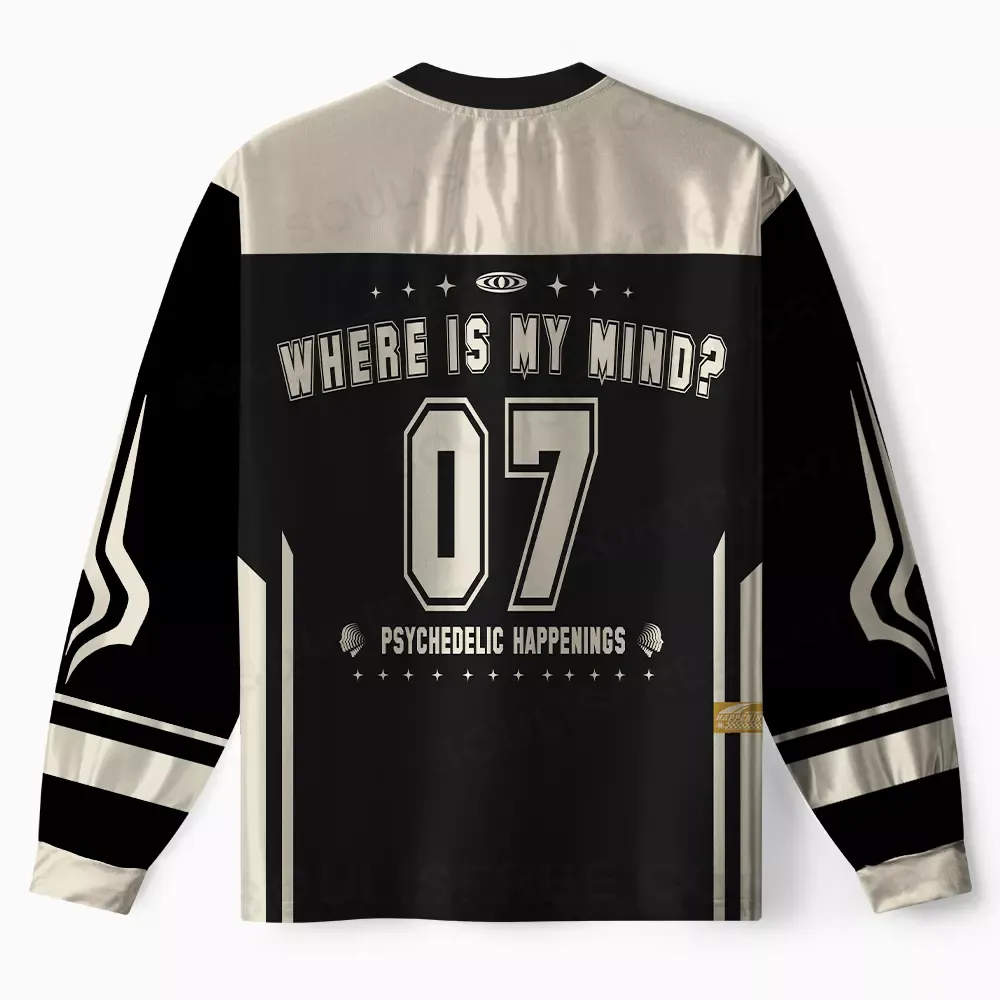 Personalized Where Is My Brain Long Sleeve Jersey