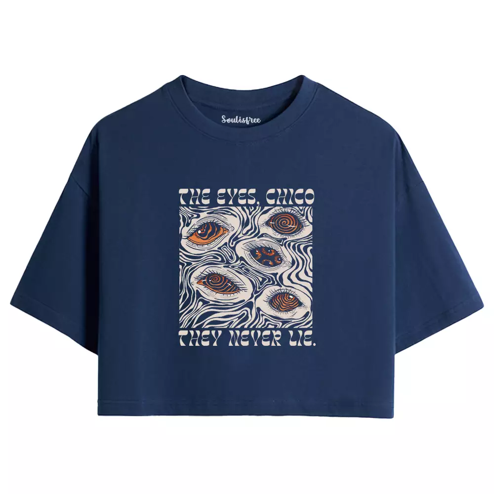 The Eyes Chico . They Never Lie Crop Top