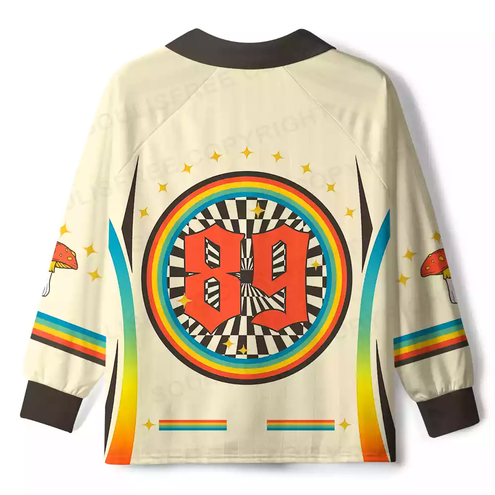 Stay Trippy, Little Hippie Long Sleeve Polo Jersey