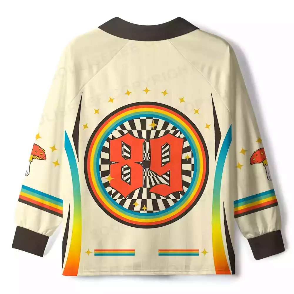Stay Trippy, Little Hippie Long Sleeve Polo Jersey