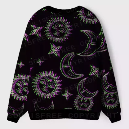 Neon Moon Magic Ugly Cardigan Sweaters