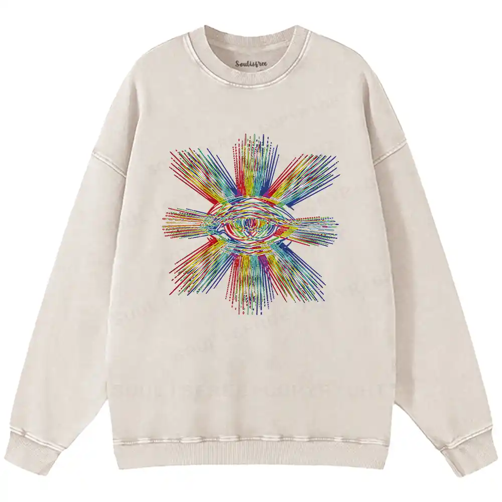 Prism of Perception Washed Sweatshirts