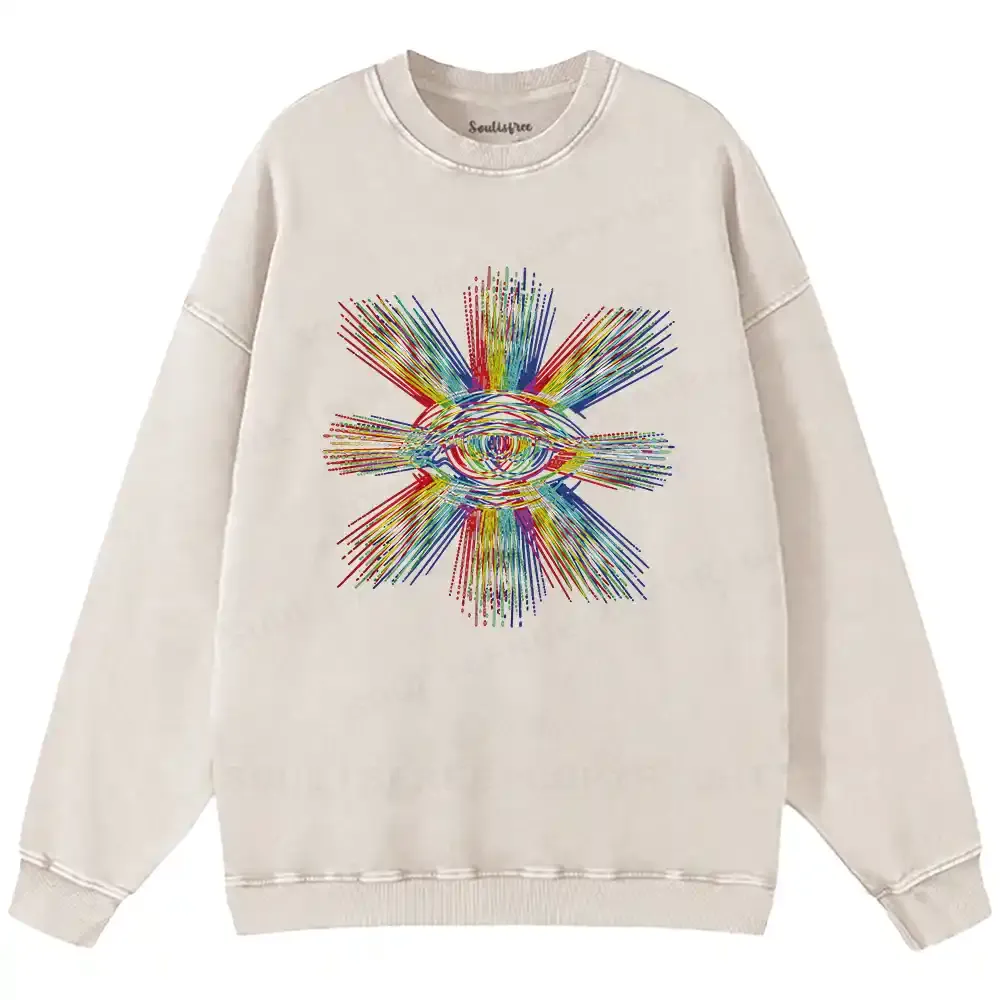 Prism of Perception Washed Sweatshirts