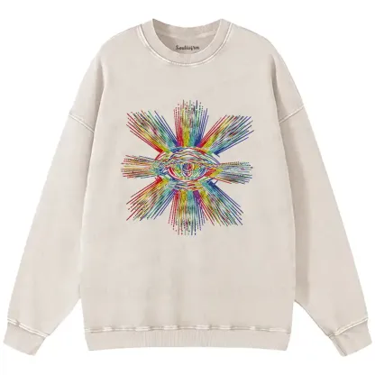 Prism of Perception Washed Sweatshirts