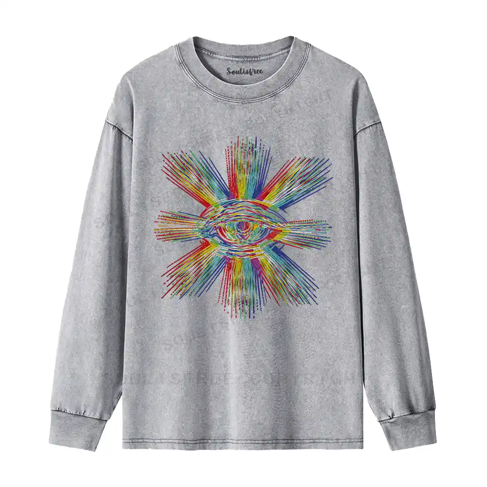 Prism of Perception Washed Long Sleeve Shirt