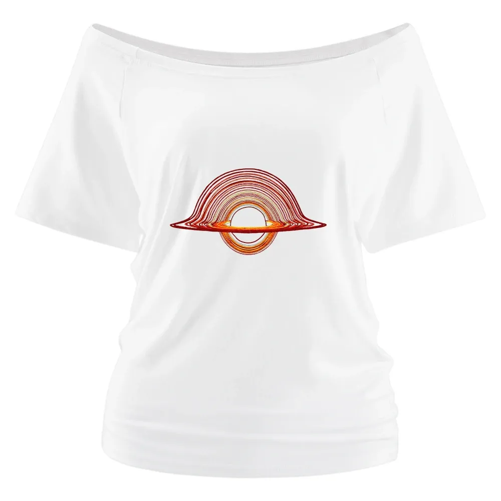 Planet Aperture Off Shoulder Top