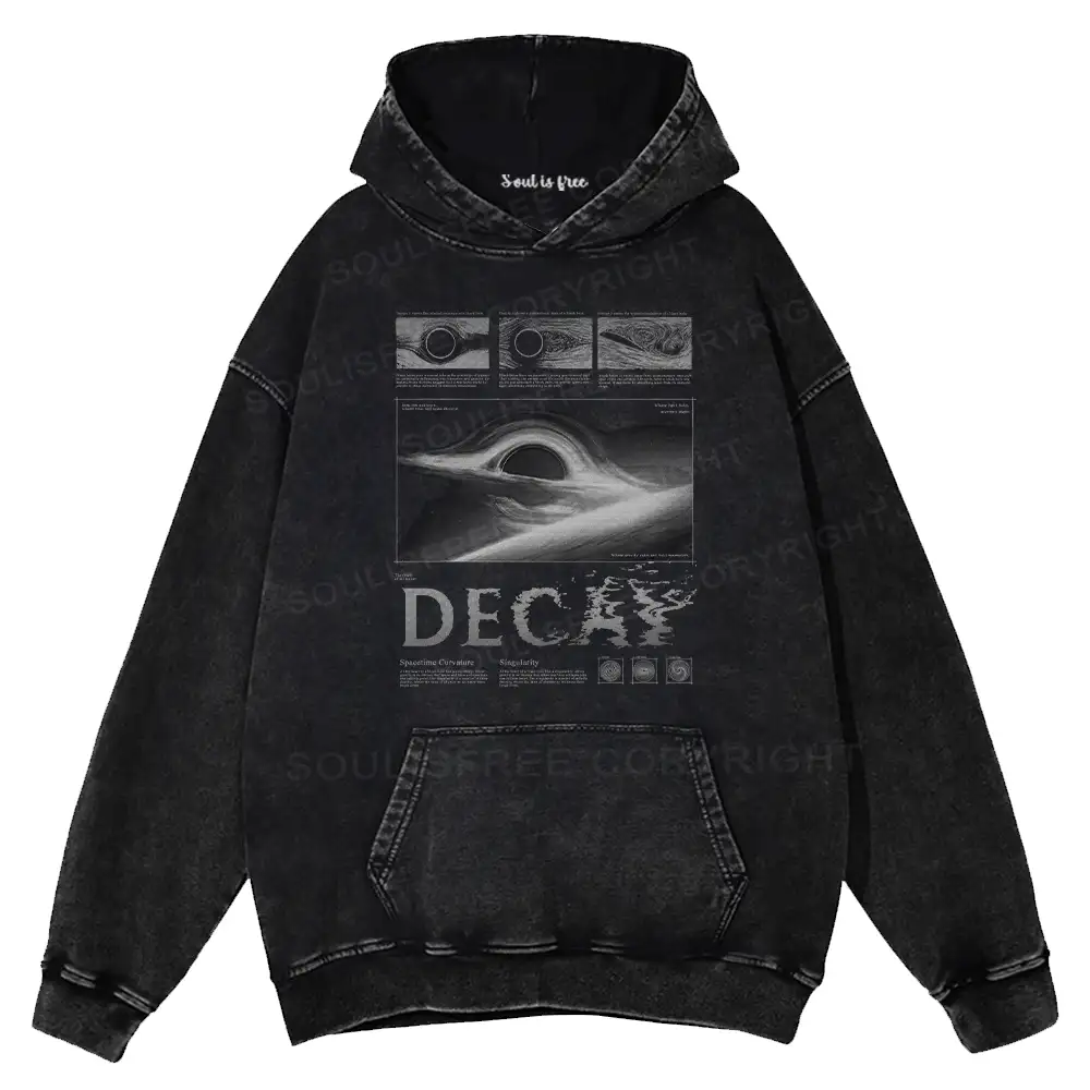 Decay of the Cosmos Washed Hoodie