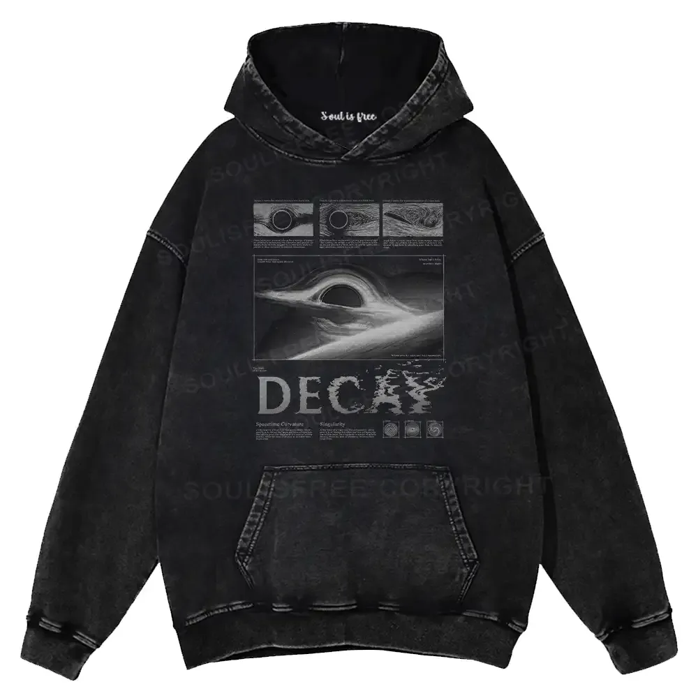 Designed Decay of the Cosmos Washed Hoodie