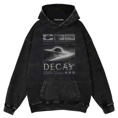 Decay of the Cosmos Washed Hoodie