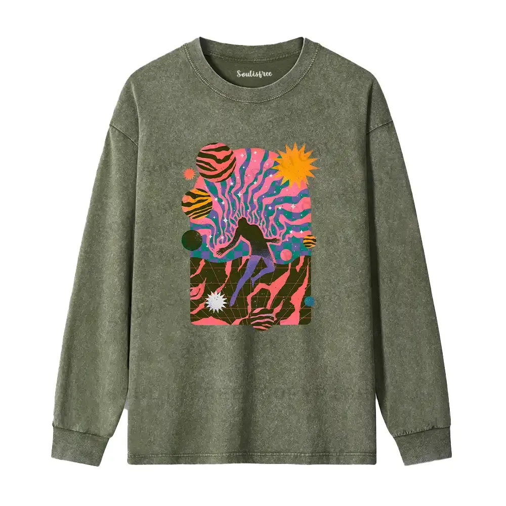 Dystopia Washed Long Sleeve Shirt