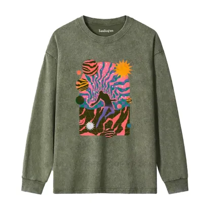 Dystopia Washed Long Sleeve Shirt