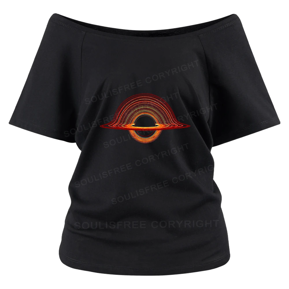 Planet Aperture Off Shoulder Top