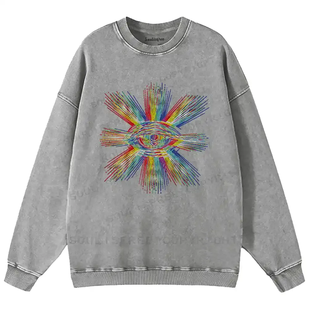 Prism of Perception Washed Sweatshirts