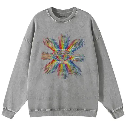Prism of Perception Washed Sweatshirts