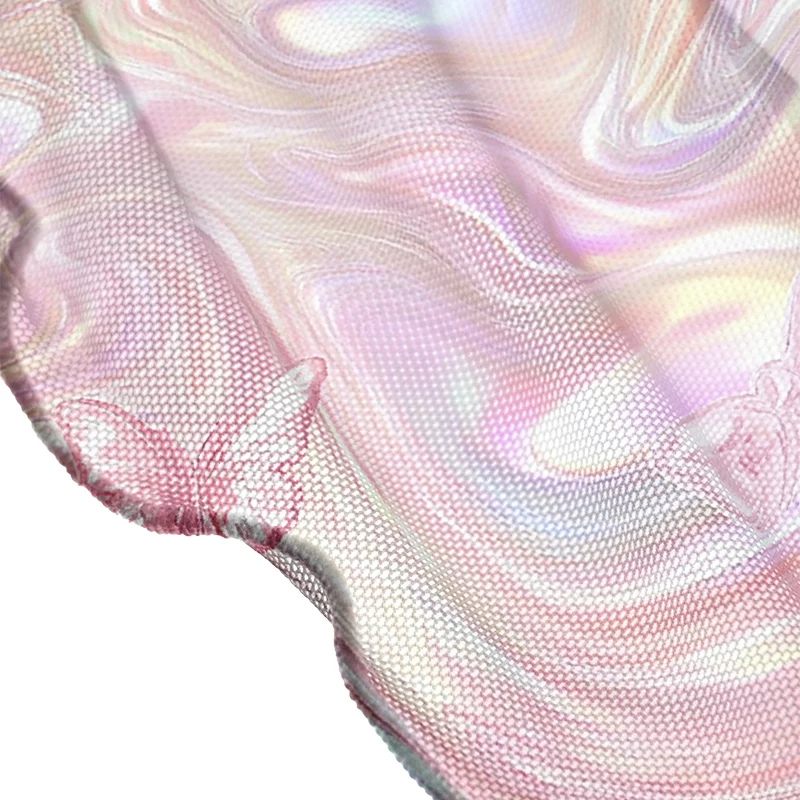 Soulisfree Marble Wings Slip Sheer Mesh Cover Up