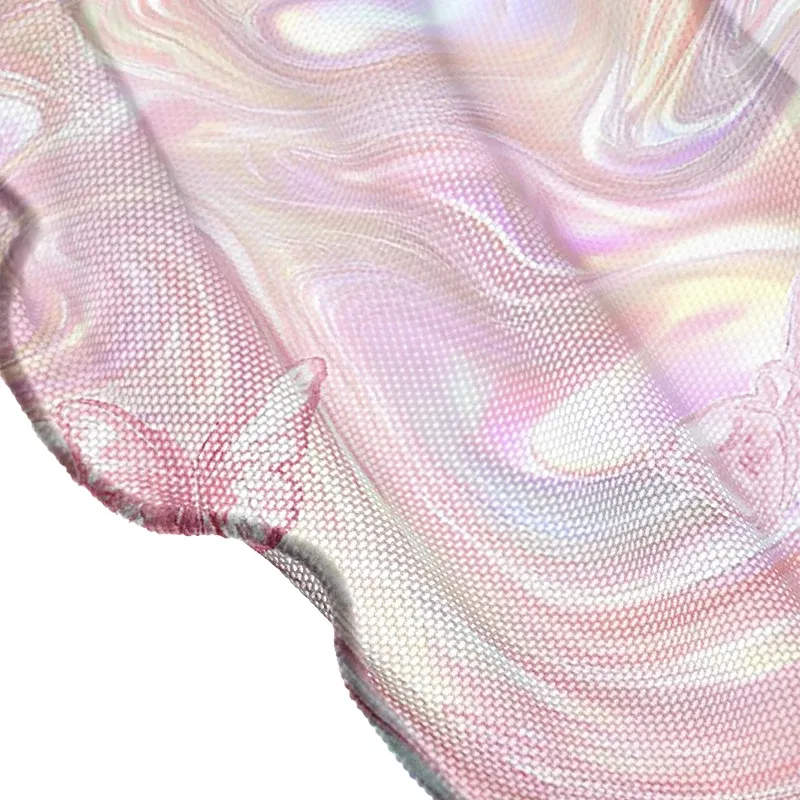 Soulisfree Marble Wings Slip Sheer Mesh Cover Up