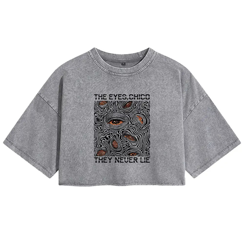 Eyes don't lie Washed T-shirt Washed Crop T-shirt