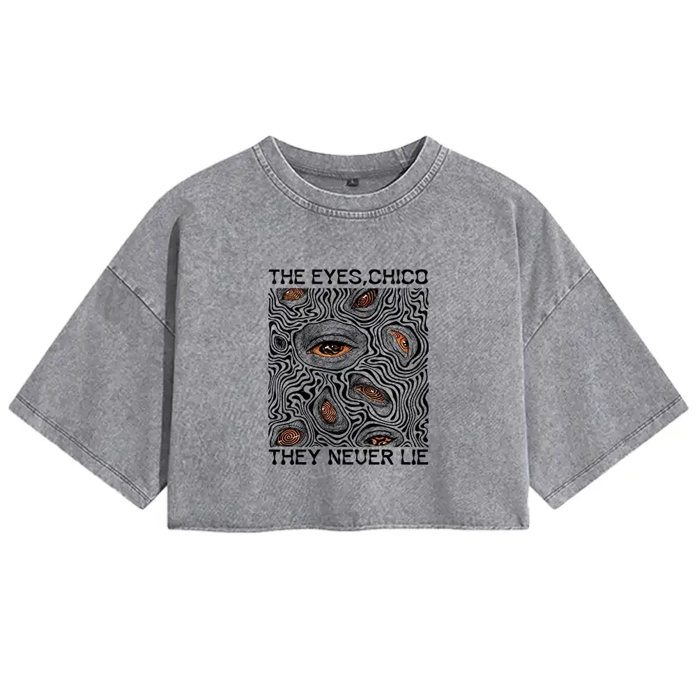 Eyes don't lie Washed T-shirt Washed Crop T-shirt