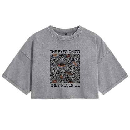 Eyes don't lie Washed T-shirt Washed Crop T-shirt