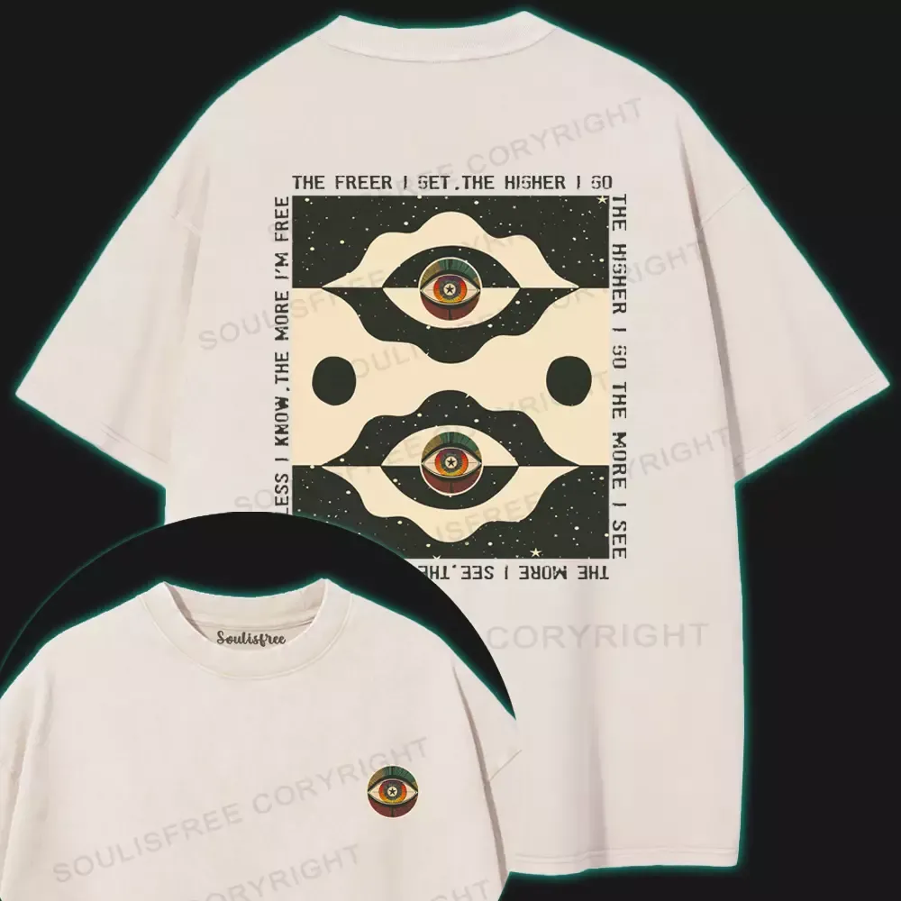 Live Free, Live Wild Washed Space T-shirt