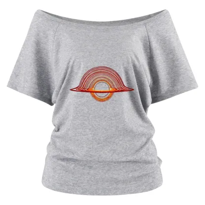 Planet Aperture Off Shoulder Top