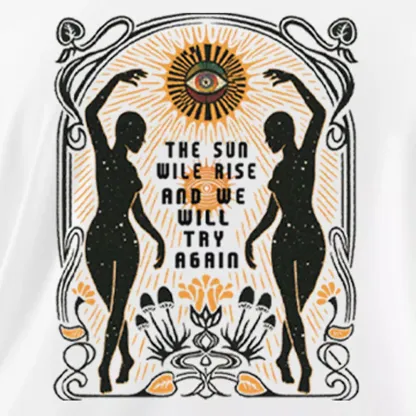 THE SUN WILE RISE AND WE WILL TRY AGAIN Off Shoulder Top