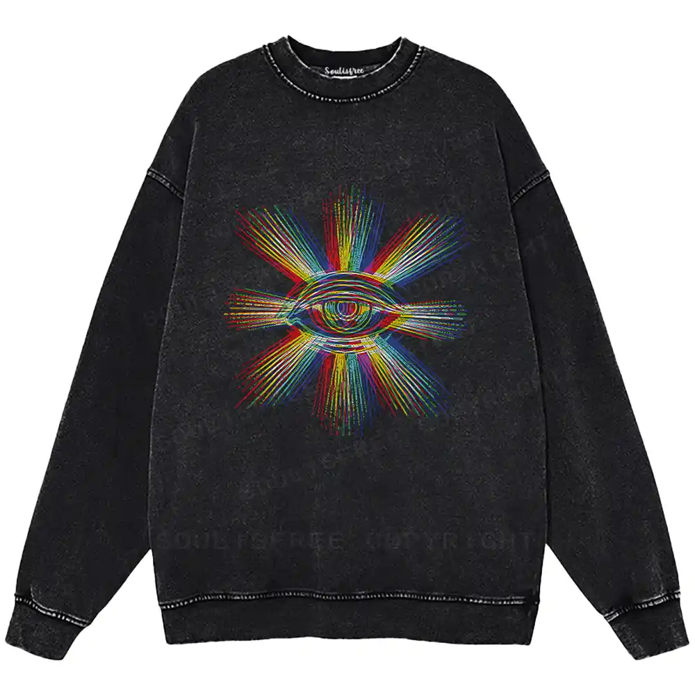 Prism of Perception Washed Sweatshirts