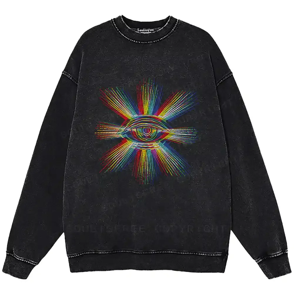 Prism of Perception Washed Sweatshirts