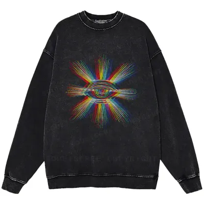 Prism of Perception Washed Sweatshirts