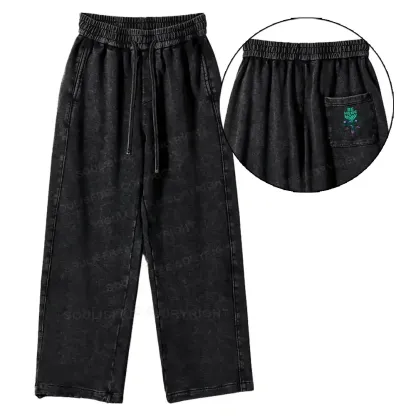 Here Now Washed Baggy Sweatpants