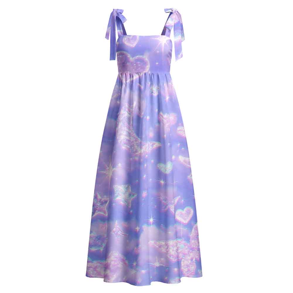 Soulisfree Cosmic Love Maxi Dress – Bow Strap
