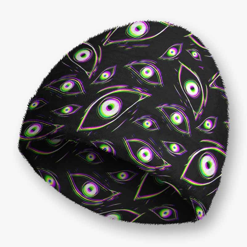 Soulisfree  Glitch Vision Fuzzy Beanie
