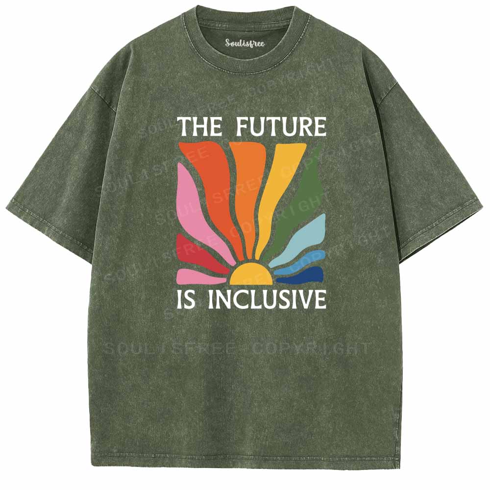 Soulisfree The Future Is Inclusive Washed Tee