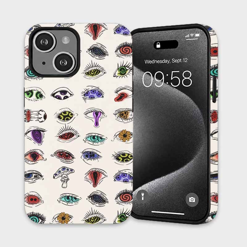 Soulisfree The Psychedelic Eyes Matte Phone Case