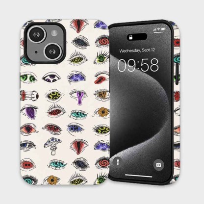 Soulisfree The Psychedelic Eyes Matte Phone Case