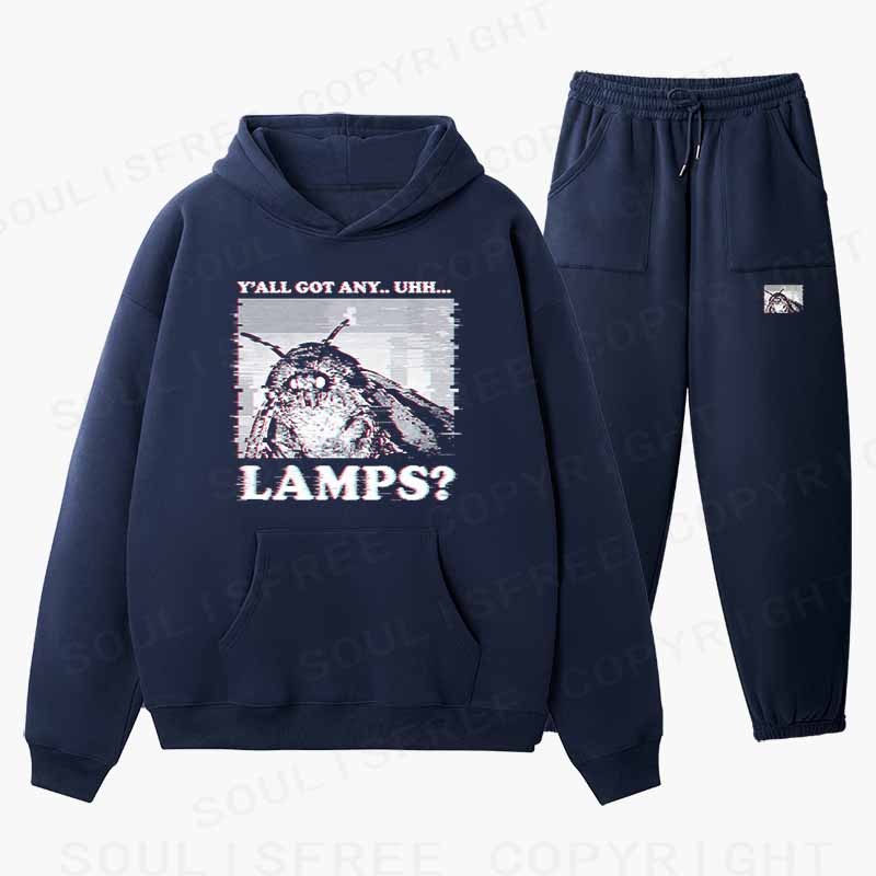 Soulisfree Y'ALL GOT ANY.. UHH... G LAMPS? Cotton Fleece Hoodie Set