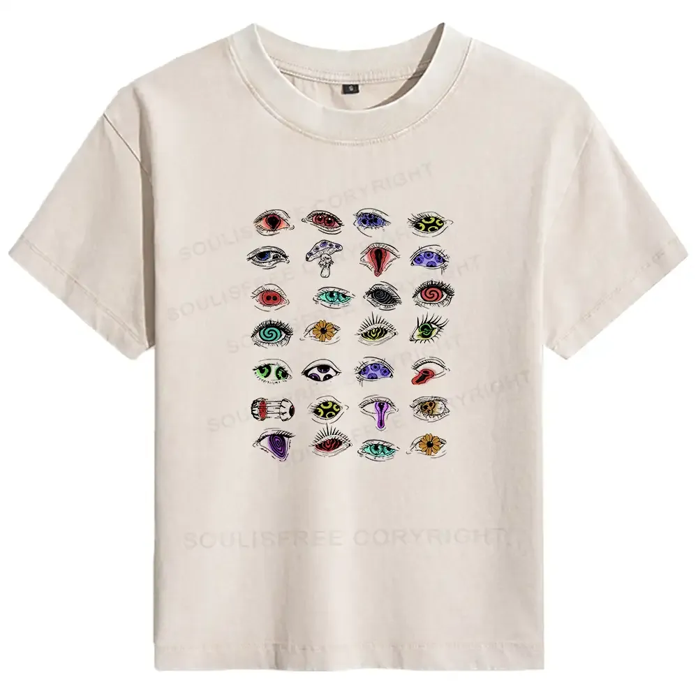 Designed The Psychedelic Eyes Of All Beings Basic Washed T-shirt