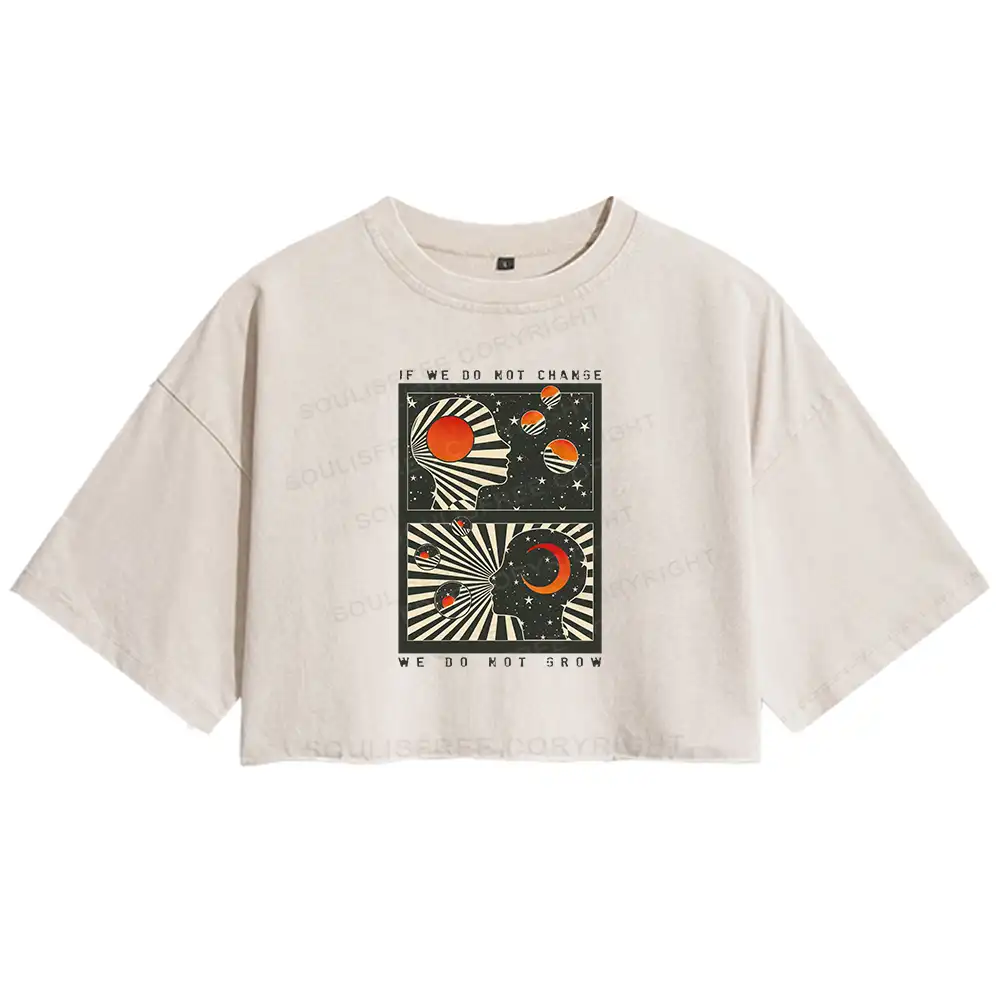 Self Growth Washed Crop T-shirt