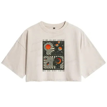 Self Growth Washed Crop T-shirt