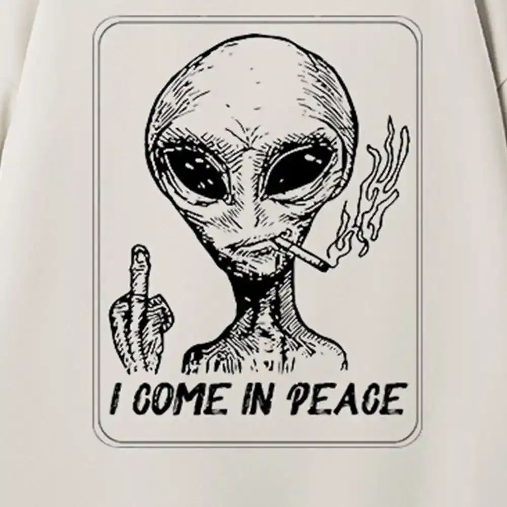 I Come In Peace Family Matching Fleece Hoodie Set