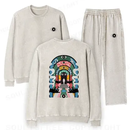 Healing Journey Washed Matching Sweatshirt and Jogger Set